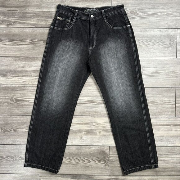 Crazy Vintage Y2K Southpole Brown Tab Baggy Jeans - Picture 1 of 4